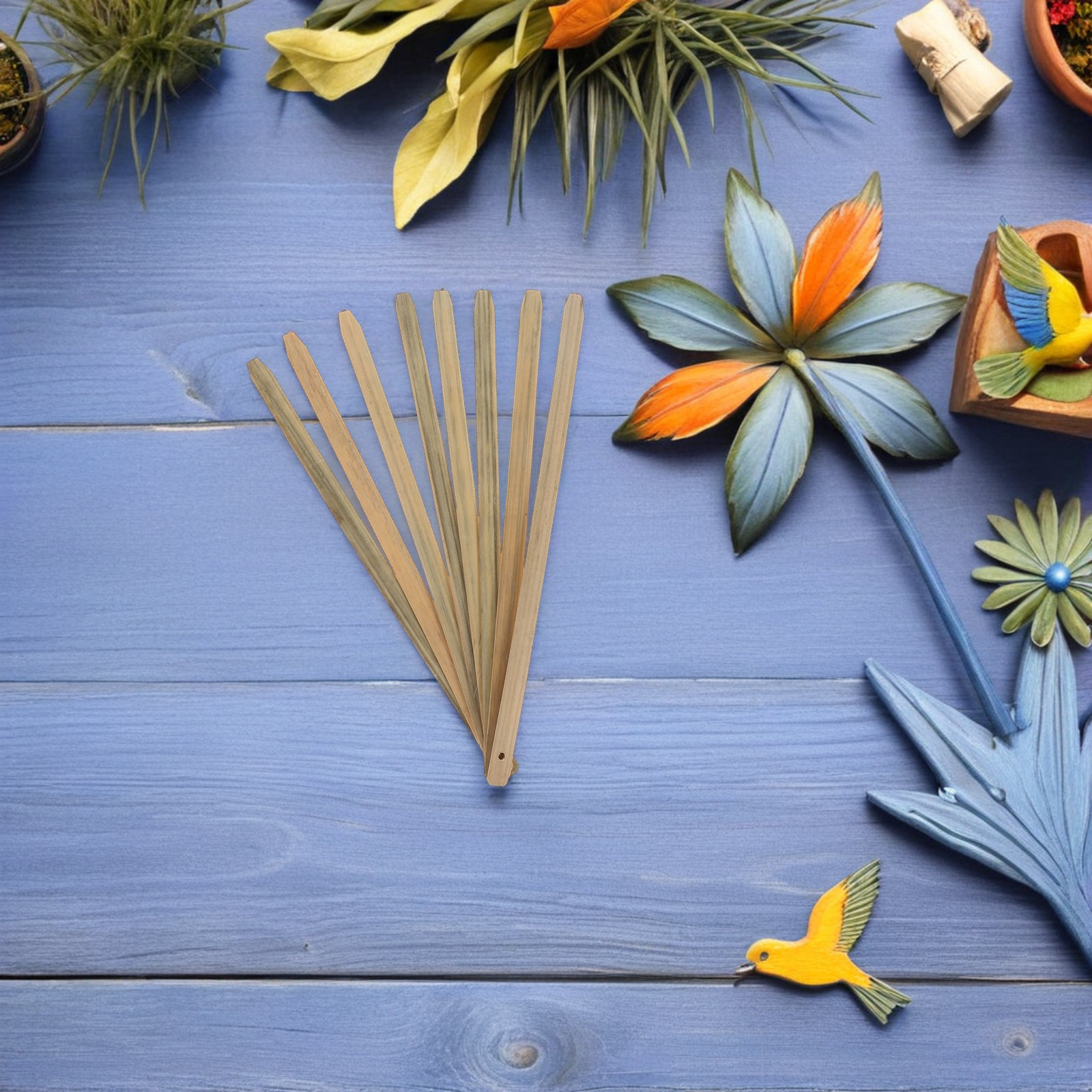 15Pcs Bamboo Fan Ribs and Hand - đánh giá và giá Fan Sensu Folding